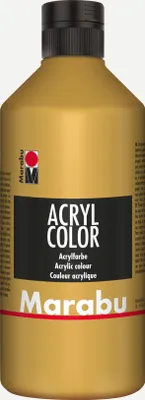Produktbild von Marabu Acrylfarbe Acryl Color, 500 ml, gold 084