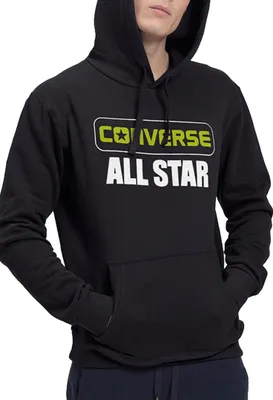 Produktbild von Converse Herren All Star Hoodie Sweatshirt 10023305 schwarz, Bekleidungsgröße:XL