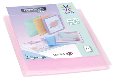 Produktbild von Viquel - Sichtmappe A4 für 200 Ansichten – Dokumententasche personalisierbar – 1