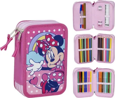 Produktbild von Cerdà 2700001260, Weiches Federmäppchen, Polyester, Mehrfarbig, Abbildung, Reißverschluss, Minnie