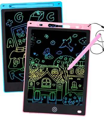 Produktbild von 2 Pack Kinder LCD Schreibtafel 8,5 Zoll Zaubertafel Farbzeichenbrett Kinder LCD Tafel Kinderspielzeug Kindergeburtstagsgeschenk Blau