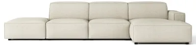 Image de Selsey Sellmo - Canapé d'angle, couleur crème, 344 cm