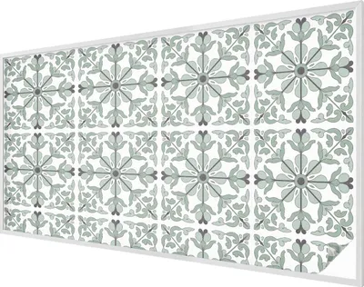 Produktbild von Buntglas Fensterfolie – 116x200 cm – Stained-Glass Design – blickdichte dekorative Sichtschutzfolie – selbstklebend, UV-Schutz – Pflanzenmuster