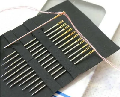 Produktbild von 12 Wundernadeln Selbsteinfädelnde Nähnadeln mit Goldöhr Zaubernadeln Nadeln