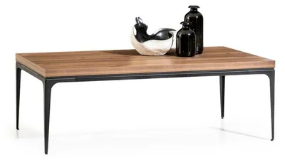 Image de Table en bois Table basse Tables d'appoint Table de salon en bois Loft