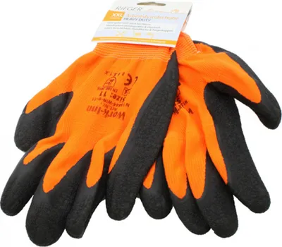 Produktbild von Arbeitshandschuhe Gartenhandschuhe Montagehandschuhe Handschuhe Orange Schwarz Gr. XL