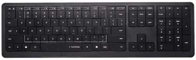 Image de Clvx 1 : Clavier sans fil, tactile, avec éclairage RGB, disposition Windows, compatible également avec Linux/macOS, Macbook, iMac, iPad, Apple TV