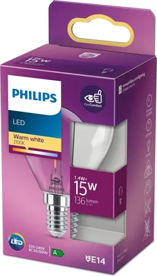 Immagine prodotto di LED E14 Globo 15W Trasparente 136lm