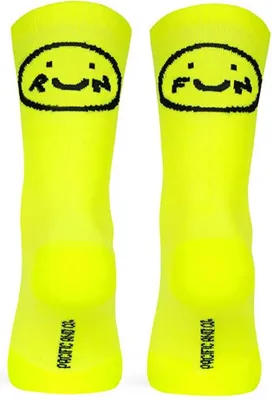 Image de Chaussettes longues Pacific Socks Smile Run, jaune, pointures 42-45, jaune, pointures 42-45