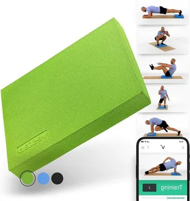 Produktbild von Famanu Balance Pad XXL für Physiotherapie - Gleichgewichtskissen und Balancemat mit Fitness-App