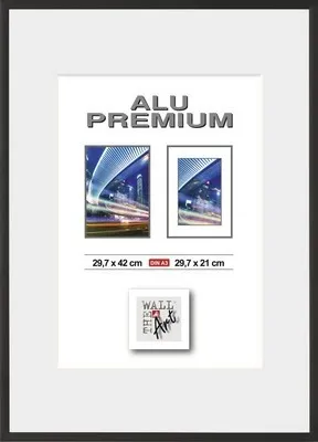 Produktbild von Bilderrahmen Alu Duo schwarz 29,7x42 cm (DIN A3)