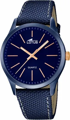 Produktbild von Herrenuhr Lotus Armbanduhr 18166/2 blau Leder-Textilband