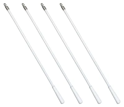 Obrázok produktu pre Solidchoice – 43 cm sklenené závesné tyče s háčikmi, balenie 4 kusov