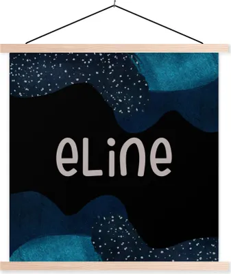 Produktbild von MuchoWow® Textilposter Eline - Pastell - Mädchen 120x120 cm mit holzfarbenen Rahmen - Textil-Poster