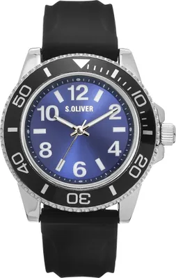 Produktbild von s.Oliver Herren Uhr Armbanduhr Silikon SO-4235-PQ