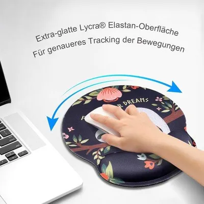 Obrázok produktu pre Ergonomická podložka pod stôl z alpaky s vankúšikom a opierkou na predlaktie