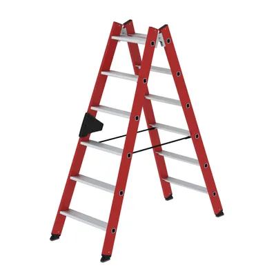 Zdjęcie produktu dla Drabina dostępna z obu stron GFK / aluminiowe stopnie 2x6