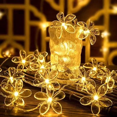 20 LED Kirschblüten-Lichterkette, 3 m, batteriebetrieben, warmweiß