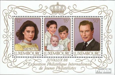 Produktbild von Briefmarken Luxemburg 1988 Mi Block15 (kompl.Ausg.) postfrisch JUVALUX88