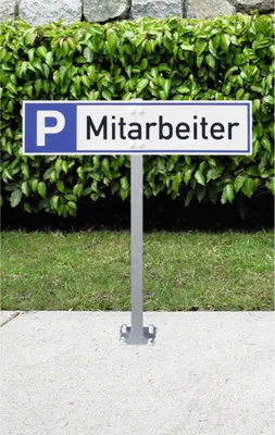 Produktbild von Dreifke® Stahlständer mit Bodenplatte für Parkplatzreservierer,Stahl verzinkt...