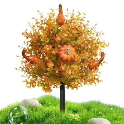 Image de Elzusha - Fleurs artificielles d'extérieur avec piquets, résistantes aux UV