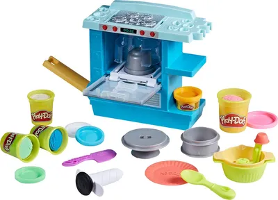 Produktbild von Play-Doh Kitchen Creations F13215L1, Knetmasse-Spielset, Mehrfarbig, Erwachsener, Kunststoff-Topf, 5 Farben, 3 Jahr(e)