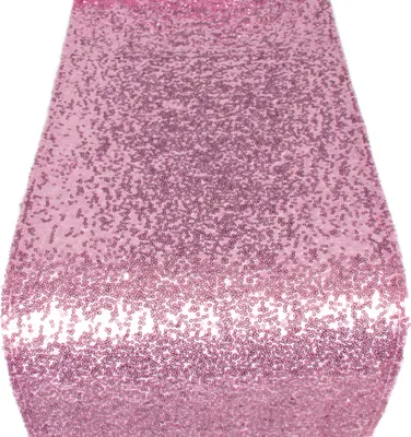 Produktbild von Pailletten Tischläufer 275 x 30 cm, Rosa