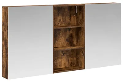 Imagen del producto de vidaXL Juego de 3 armarios para baño, 140 x 14,5 x 70 cm, fabricados en material de madera