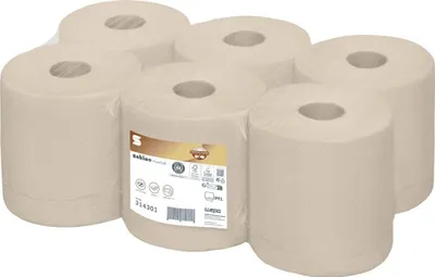 Image de Satino Rouleau d'essuie-mains PureSoft 314300 2lg. 179m beige 6p.