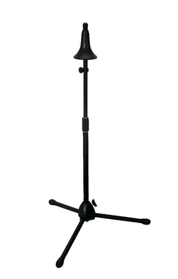Obrázok produktu pre Stojan na pozún, čierny, výškovo nastaviteľný 61–109 cm, so sklopnými nožičkami