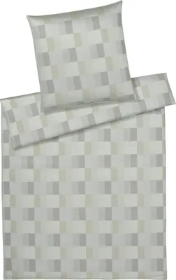 Produktbild von elegante Mako-Satin-Bettwäsche-Garnitur Piazza Farbe Natur Größe 240x220+2x40x80