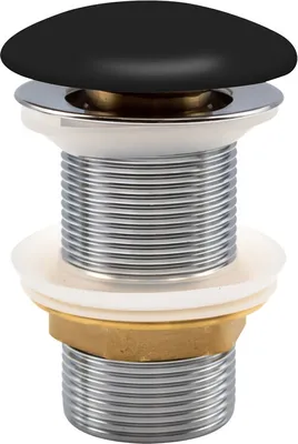 Produktbild von Aloni Ablaufventil Schwarz 1 1/4" Push-Up ohne Überlauf für Waschbecken