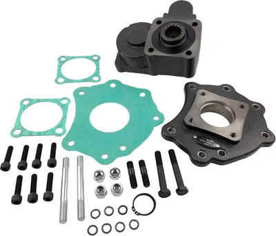Zdjęcie produktu dla Przystawka odbioru mocy hydrauliczna do wywrotki z offsetem, flansza 7 otworow Mercedes Atego 1523 1618 1623 1823