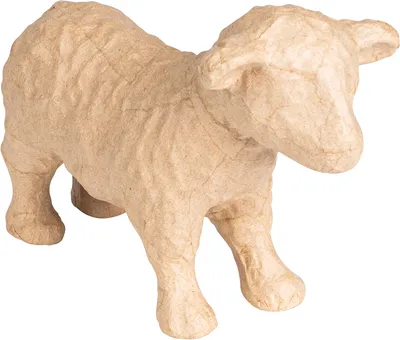 Obrázok produktu pre Hnedý papier-mâché, ovca 23x10x16 cm - hnedý kartón, Clairefontaine
