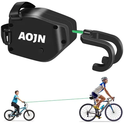 Productafbeelding van Solidchoice - Fiets Sleeptouw van 2,5 m voor Kinderen, Geschikt voor Alle Fietsstangen