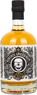 Produktbild von Robert’s Spiced Rum 500 ml – Premium Spiced Rum mit Gewürzen, aromatischer Rum 40%vol