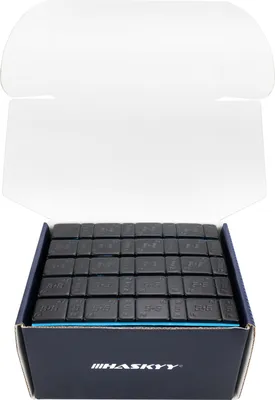 Produktbild von 100 Haskyy SCHWARZ Auswuchtgewichte 5g*4+10g*4 Klebegewichte 6KG Klebriegel