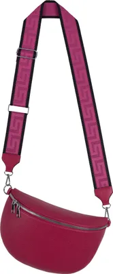 Produktbild von Bauchtasche XL (22416) Umhängetasche Crossbody-Bag Kunstleder Italy-Design FUCHSIA
