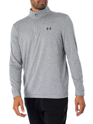 Produktbild von Under Armour Playoff-Oberteil mit 1/4-Reißverschluss, Grau XXL