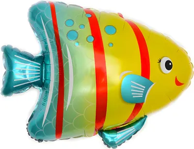 Produktbild von Folienballon Tier, Fisch bunt ca. 75,5*62 cm