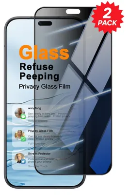 Produktbild von 2x Privacy Schutzglas für Honor 600 Lite Displayschutz 9H Blickschutz Glas