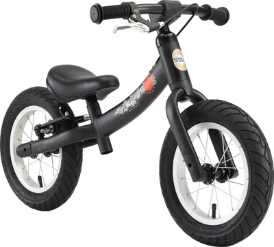 Produktbild von BIKESTAR Mitwachsendes Kinder Laufrad ab 3 - 4 Jahre | 12 Zoll Sport Lauflernrad | Schwarz