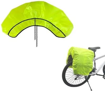 Imagen del producto de Funda impermeable para alforjas de bicicleta - Cubierta impermeable para bicicletas - 1 unidad - Verde claro