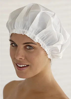 Produktbild von Duschhaube Folie-Duschhaube Fashy Shower Cap farblich sortiert weiss,rosa,blau  onesize