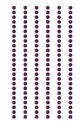 Image de Autocollant violet en strass