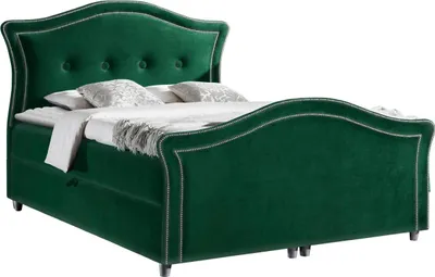 Produktbild von MIRJAN24 Boxspringbett Bedran Lux, Doppelbett mit zwei Bettkästen für die Bettwäsche, Stilvoll Ehebett (Farbe: Magic Velvet 2225, Größe: 120 x 200 cm)