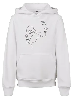 Produktbild von Mister Tee - "One Line Fit" Kapuzenpullover für Kinder, Übergroß TN3385 (140) (Weiß)