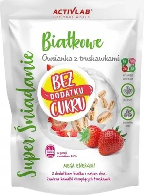 Obrázek produktu pro Ovesná kaše s jahodami Super snídaně Activlab