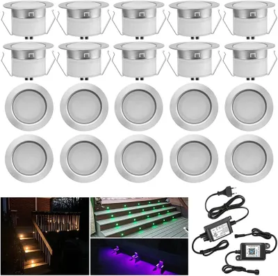 Obrázek produktu pro LED zapuštěné světlo RGBWW a stojací bodové světlo na terasu a schody, vodotěsné