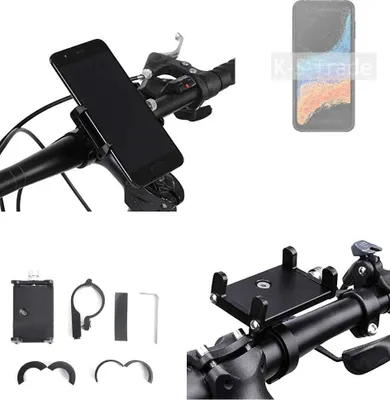 Produktbild von K-S-Trade Handyhalterung für das Fahrrad kompatibel mit Samsung Galaxy XCover6 Pro Halter Lenkstange Fahrradhalterung Motorrad Bike Mount Befestigung